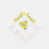 Fünfzig geprägte PapierNapkins mit Lemon-Design Serviette (Ecke)
