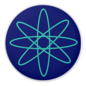 Fünfzig - grünes Atom Keramikknauf (Vorderseite)