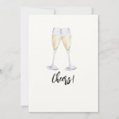 Fünfzig habe ich es lustig gemacht Elegant einfach Einladung (Rückseite)