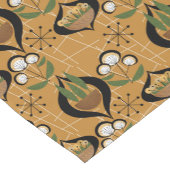 Fünfzig Hauspflanzen auf Gold | Atomic Mid Century Kurzer Tischläufer (Ecke)