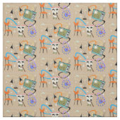 Fünfzig ikonische Bilder auf dem Sandboden Stoff (Muster)