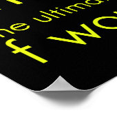 Fünfzig ist mein ultimatives Wort lustig 50. Gebur Poster (Ecke)