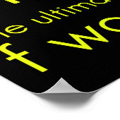 Fünfzig ist mein ultimatives Wort lustig 50. Gebur Poster (Ecke)