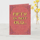 Fünfzig ist nicht alt karte (Gelbe Blume)