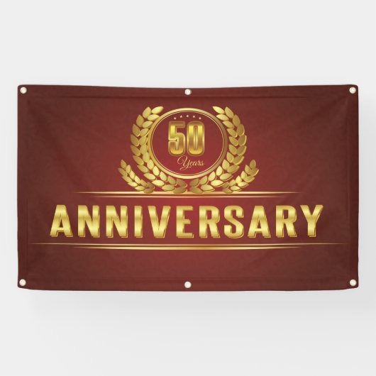 fünfzig Jahr Jahrestag Banner (Horizontal)