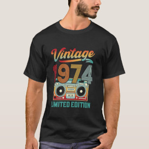 Fünfzig Jahre alt Vintager Klassiker 1974 Geburtst T-Shirt