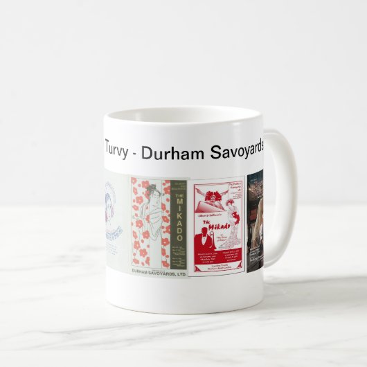 Fünfzig Jahre der Durham Savoyards Kaffeetasse (VorderseiteRechts)