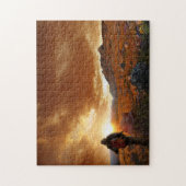 Fünfzig Mountain Sunset - Glacier Nationalpark Puzzle (Vertikal)