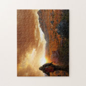 Fünfzig Mountain Sunset - Glacier Nationalpark Puzzle (Vertikal)