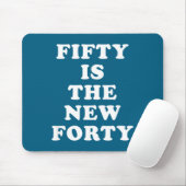 Fünfzig neue vierzig lustige Zitate Kunstwerk Mousepad (Mit Mouse)