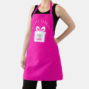 Fünfzig & PHANTASITISCH! Mädchenhaftes rosa Geburt Schürze