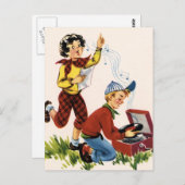 fünfzig Platten Postkarte (Vorne/Hinten)