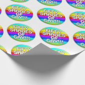 FÜNFZIG SCHATTEN HOMOSEXUELLER MULTI SCHATTEN GESCHENKPAPIER (Ecke)