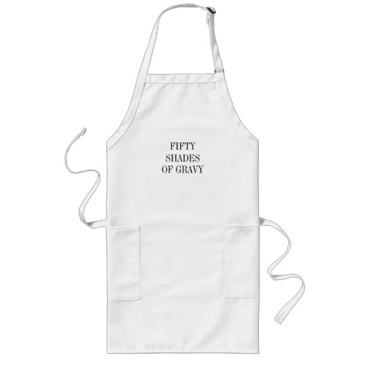 Fünfzig Schattierungen des Gravy-Shirts Lange Schürze (Vorne)
