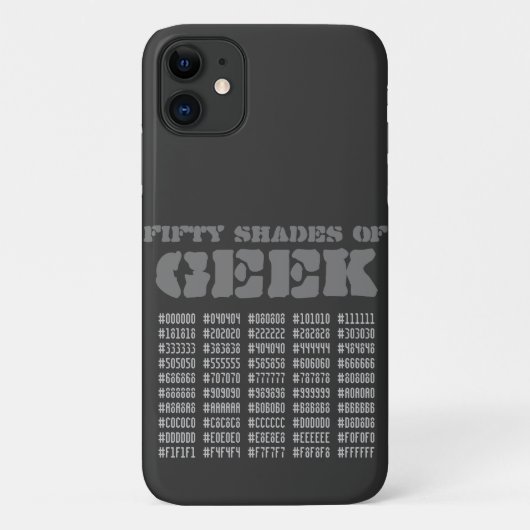 Fünfzig Shades von Geek Case-Mate iPhone Hülle (Rückseite)