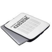 Fünfzig Shades von Geek Laptopschutzhülle (Vorne Knopf)