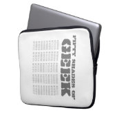 Fünfzig Shades von Geek Laptopschutzhülle (Vorderseite Links)