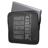 Fünfzig Shades von Geek Laptopschutzhülle (Vorderseite Links)