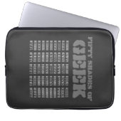 Fünfzig Shades von Geek Laptopschutzhülle (Vorderseite)