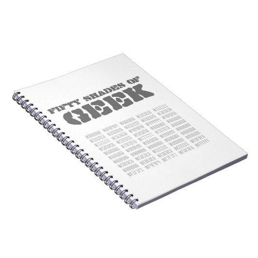 Fünfzig Shades von Geek Notizblock (Rechte Seite)