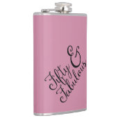 Fünfzig u. fabelhafter Geburtstag, schwarze Flachmann (Rechts)