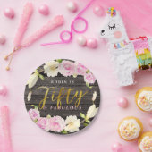 Fünfzig u. fabelhaftes rustikales pappteller (Party)