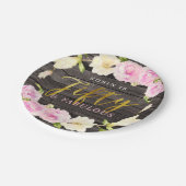 Fünfzig u. fabelhaftes rustikales pappteller (Schrägansicht)