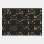 Fünfzig und Fabelhaft Geburtstag Geschenkpapier Set (Vorderseite)