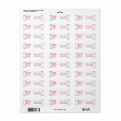 Fünfzig und Fabelhaft Hot Pink Art Deco 50. Geburt (Vorne)