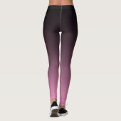 Fünfzig und fabelhaftes Weiß auf rosa u. schwarzem Leggings (Rückseite)