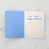 FÜNFZIG UND FABULOUS Niedliche Ziege zum Geburtsta Karte (Innenseite)