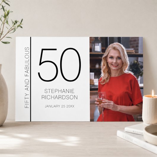 Fünfzig und Fantastisch 50. Geburtstag Poster