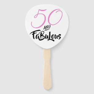 Fünfzig und Fantastisch 50. Geburtstagsfeier Benut Fächer