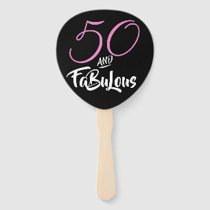 Fünfzig und Fantastisch 50. Geburtstagsfeier Benut Fächer