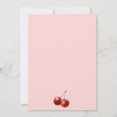 Fünfzig und Fantastisch Cherry Martini 50. Geburts Einladung (Rückseite)