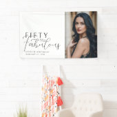 Fünfzig und fantastisch Fette Foto 50. Geburtstags Banner (Insitu)