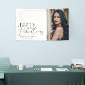 Fünfzig und fantastisch Fette Foto 50. Geburtstags Banner (Messeveranstaltung)