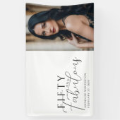 Fünfzig und fantastisch Fette Foto 50. Geburtstags Banner (Vertikal)