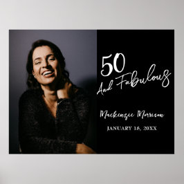 Fünfzig und Fantastisch Foto 50. Geburtstagsfeier Poster