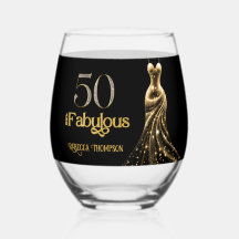 Fünfzig und Fantastisch Goldenes Kleid Schwarz 50.