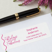 Fünfzig und Fantastisch Pink Schrift