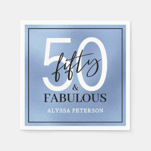 Fünfzig und Fantastisch Skript 50. Geburtstag Serviette