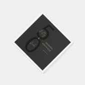Fünfzig und Fantastisch Skript Name Datum 50. Gebu Serviette (Ecke)