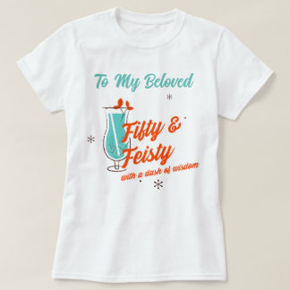 Fünfzig und Feurig feiern Geburtstag Frauen T-Shirt