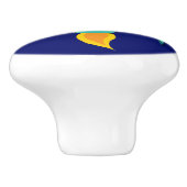 Fünfzig - Weltraumschiff Keramikknauf (Seitenansicht)