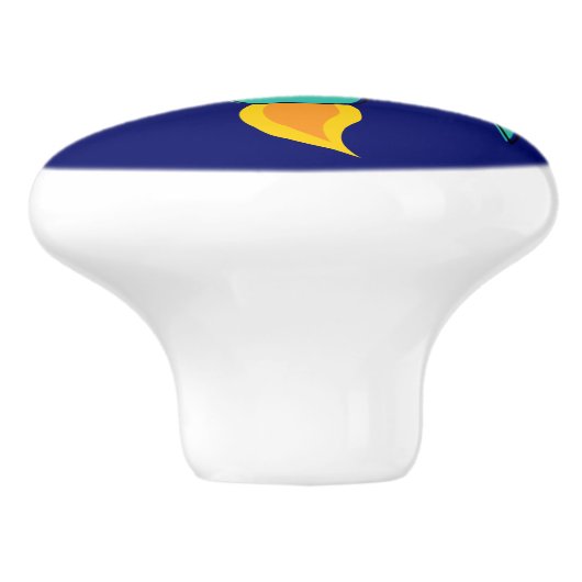 Fünfzig - Weltraumschiff Keramikknauf (Seitenansicht)