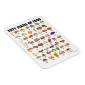 FÜNFZIGE STAATEN VON LEBENSMITTELN Vereinigte Staa Magnet (Rechte Seite)