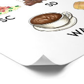 FÜNFZIGE STAATEN VON LEBENSMITTELN Vereinigte Staa Poster (Ecke)