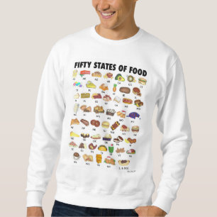 FÜNFZIGE STAATEN VON LEBENSMITTELN Vereinigte Staa Sweatshirt