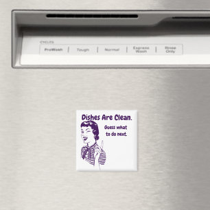 Fünfziger Jahre Retro-Frau Lustige Sarkastische Vo Magnet